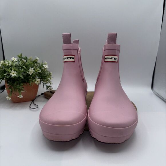 Hunter Short 5.5" Tall Rain Boots Rubber Pink- Women’s Size 4B/5G (US) Outdoor - Picture 15 of 16